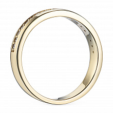 Кольцо из желтого золота с бриллиантами (изготовление)