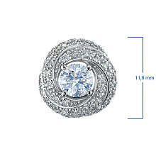 Подвеска из белого золота (изготовление) с бриллиантами