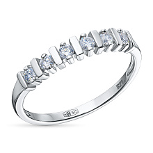 Кольцо из серебра c бриллиантами