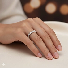 Кольцо из белого золота c бриллиантами