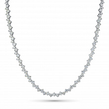 Колье из белого золота с бриллиантами (изготовление)