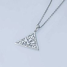 Подвеска из серебра с бриллиантом