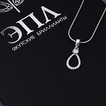 Подвеска из белого золота с бриллиантами (изготовление)