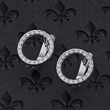 Серьги из белого золота с бриллиантами (изготовление)