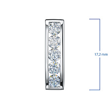 Классическая подвеска из белого золота c бриллиантами