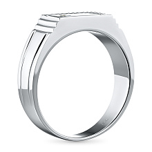 Кольцо из серебра с бриллиантом