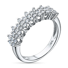 Кольцо из белого золота (изготовление) с бриллиантами