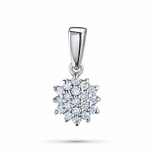 Подвеска из белого золота с бриллиантами (изготовление)