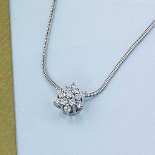 Подвеска из белого золота с бриллиантами (изготовление)