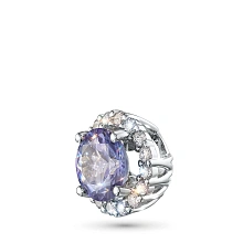 Подвеска из белого золота с танзанитом и бриллиантами