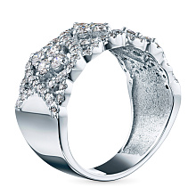 Кольцо из белого золота с бриллиантами (изготовление)