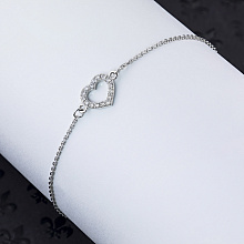 Браслет из белого золота с бриллиантами (изготовление)