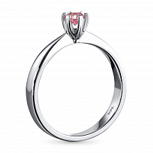 Кольцо из белого золота (изготовление) с бриллиантом