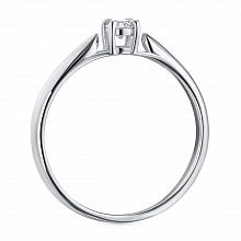 Кольцо из белого золота с бриллиантом (изготовление)