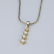 Подвеска из желтого золота с бриллиантами (изготовление)