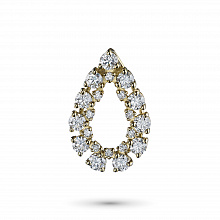 Подвеска из желтого золота с бриллиантами (изготовление)