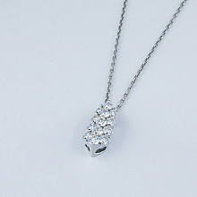 Подвеска из белого золота с бриллиантами (изготовление)