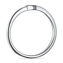 Кольцо из серебра с бриллиантом