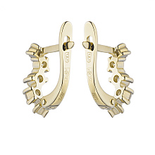 Серьги из белого золота с бриллиантами (изготовление)