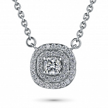 Колье из белого золота с бриллиантами (изготовление)