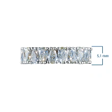 Кольцо из белого золота с бриллиантами