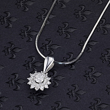 Подвеска из белого золота с бриллиантами (изготовление)