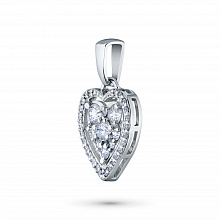 Подвеска из белого золота с бриллиантами (изготовление)