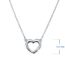 Колье из серебра с бриллиантом (изготовление)