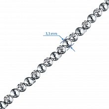 Браслет из белого золота с бриллиантами (изготовление)