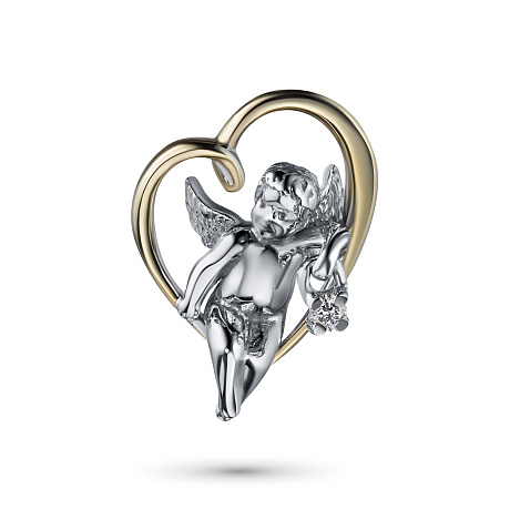 Подвеска из комбинированного золота