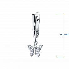Серьги из белого золота с бриллиантами (изготовление)