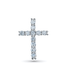 Подвеска из белого золота c бриллиантами