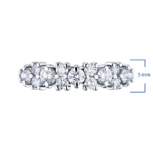 Кольцо из белого золота с бриллиантами (изготовление)