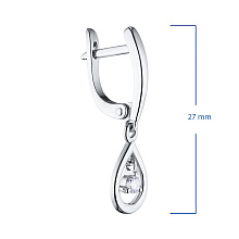 Серьги из белого золота с бриллиантами (изготовление)