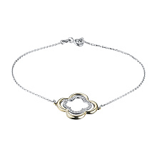 Браслет из комбинированного золота c бриллиантами