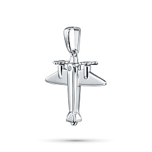 Подвеска из серебра с бриллиантом