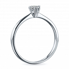 Кольцо из белого золота (изготовление) с бриллиантом