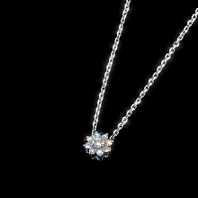 Колье из серебра c бриллиантами