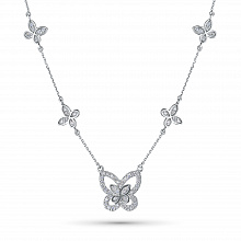 Колье из белого золота с бриллиантами (изготовление)