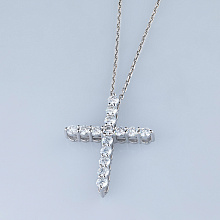 Подвеска из белого золота с бриллиантами (изготовление)