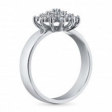 Кольцо из белого золота с бриллиантами (изготовление)