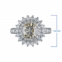 Кольцо из комбинированного золота с бриллиантами (изготовление)