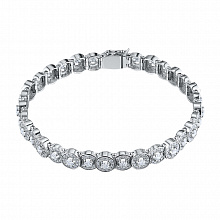 Браслет из белого золота с бриллиантами (изготовление)