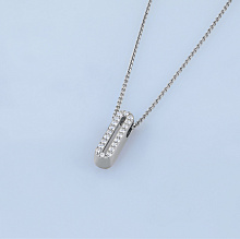 Подвеска из белого золота с бриллиантами (изготовление)