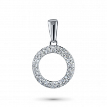 Подвеска из белого золота с бриллиантами (изготовление)