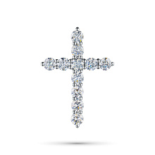 Подвеска из белого золота c бриллиантами