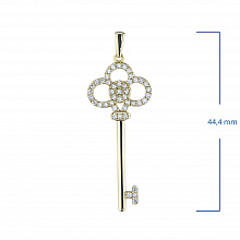 Подвеска из желтого золота с бриллиантами (изготовление)