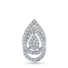 Подвеска из серебра c бриллиантами