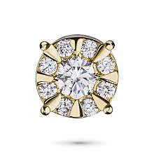 Подвеска из желтого золота c бриллиантами