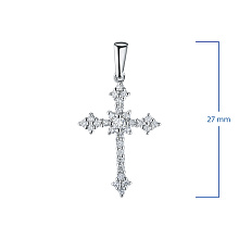 Подвеска из белого золота с бриллиантами (изготовление)